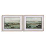 Warm Valley Multicolor Framed Prints (Set of 2) - Ornate Home