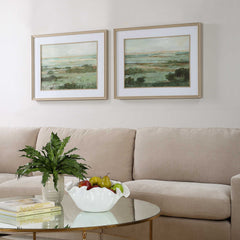Warm Valley Multicolor Framed Prints (Set of 2) - Ornate Home