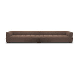 Warner Channel Brown 2-Piece Long Sofa Set - Ornate Home