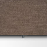 Warner Channel Brown 3-Piece Long Sofa Set with Small Corner Piece with Back Cushions