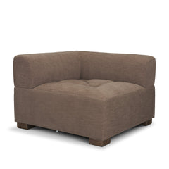 Warner Channel Brown 3-Piece Long Left Arm Sofa Set with Small Corner Piece - Ornate Home