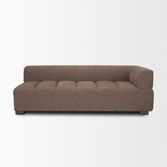 Warner Channel Brown 3-Piece Long Left Arm Sofa Set with Small Corner Piece - Ornate Home