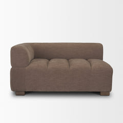Warner Channel Brown 3-Piece Standard Sofa Set with Corner Piece - Ornate Home