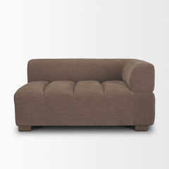 Warner Channel Brown 3-Piece Standard Sofa Set with Corner Piece - Ornate Home