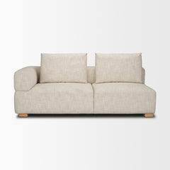 Warner Frame Beige 2-Piece Long Sofa Set with Back Cushions - Ornate Home