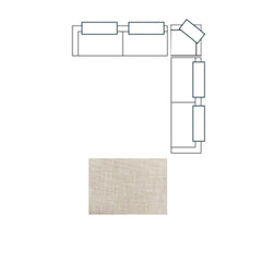 Warner Frame Beige 3-Piece Long Sofa Set with Small Corner Piece with Back Cushions - Ornate Home