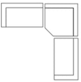 Warner Frame Beige 3-Piece Standard Sofa Set with Corner Piece - Ornate Home