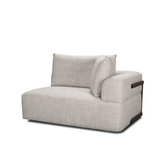 Warner Gray 3-Piece Long Left Arm Sofa Set with Corner Piece - Ornate Home