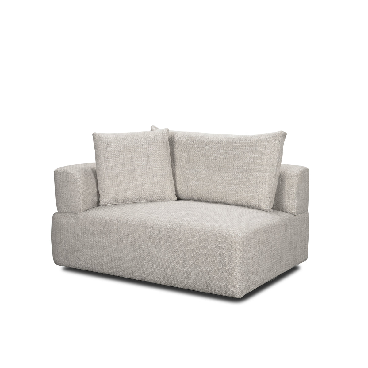 Warner Gray 3-Piece Long Right Arm Sofa Set with Corner Piece - Ornate Home