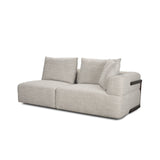 Warner Gray 3-Piece Long Right Arm Sofa Set with Corner Piece - Ornate Home