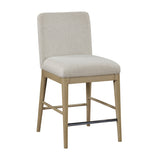 Warner Natural/Beige Counter Height Chair (Set of 2) - Ornate Home