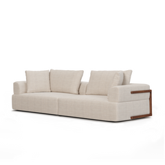 Warner Oatmeal 2-Piece Sofa Set - Ornate Home