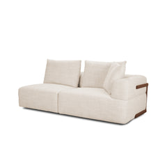 Warner Oatmeal 3-Piece Long Right Arm Sofa Set with Corner Piece - Ornate Home