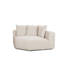 Warner Oatmeal 3-Piece Long Sofa Set with Corner Piece - Ornate Home