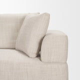 Warner Oatmeal 3-Piece Long Sofa Set with Corner Piece - Ornate Home