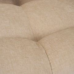 Warner Quilt Beige 3-Piece Long Left Arm Sofa Set with Small Corner Piece with Back Cushions - Ornate Home