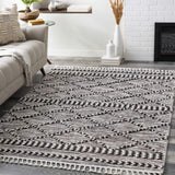 Warrandyte 5x7 Black&White High-Low Rug - Clearance - Ornate Home