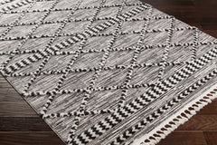 Warrandyte 5x7 Black&White High-Low Rug - Clearance - Ornate Home
