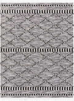 Warrandyte 5x7 Black&White High-Low Rug - Clearance - Ornate Home