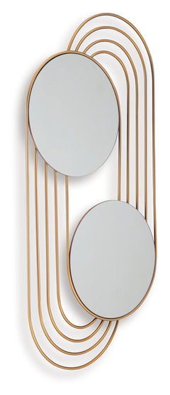 Warrenley Gold Finish Accent Mirror - Ornate Home