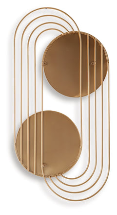 Warrenley Gold Finish Accent Mirror - Ornate Home