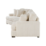 Warwick Beige 2-Piece Sectional with Left Cuddler - Ornate Home