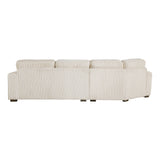 Warwick Beige 2-Piece Sectional with Left Cuddler - Ornate Home