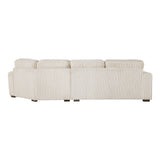 Warwick Beige 2-Piece Sectional with Right Cuddler - Ornate Home