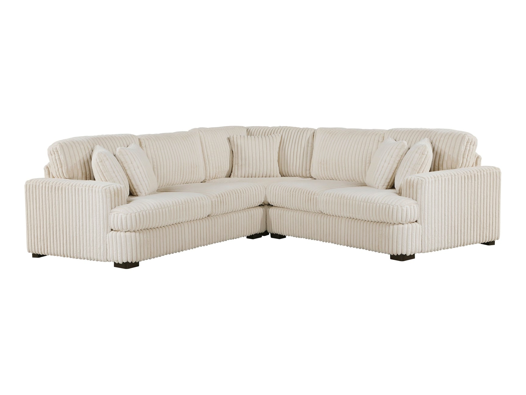 Warwick Beige 3-Piece Sectional - Ornate Home