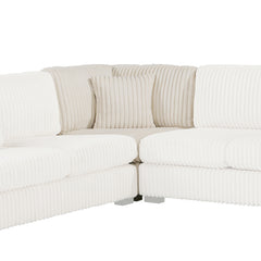 Warwick Beige 3-Piece Sectional - Ornate Home