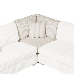 Warwick Beige 3-Piece Sectional - Ornate Home