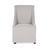 Warwick Beige Dining Chair with Casters - Ornate Home