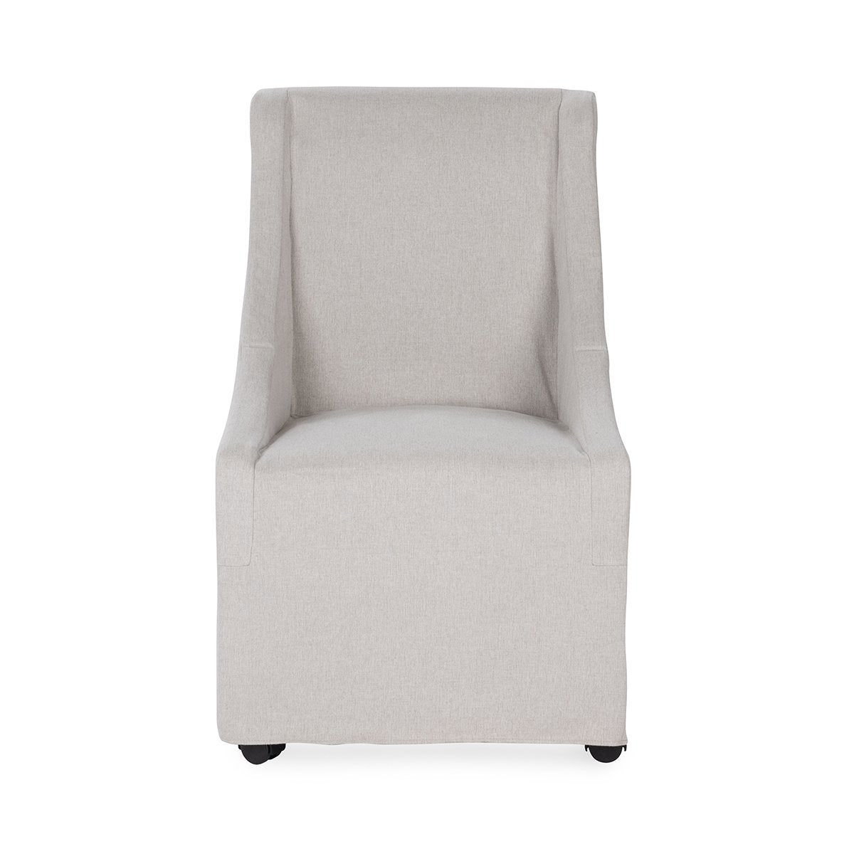 Warwick Beige Dining Chair with Casters - Ornate Home