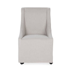 Warwick Beige Dining Chair with Casters - Ornate Home