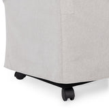 Warwick Beige Dining Chair with Casters - Ornate Home
