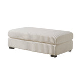 Warwick Beige Ottoman - Ornate Home