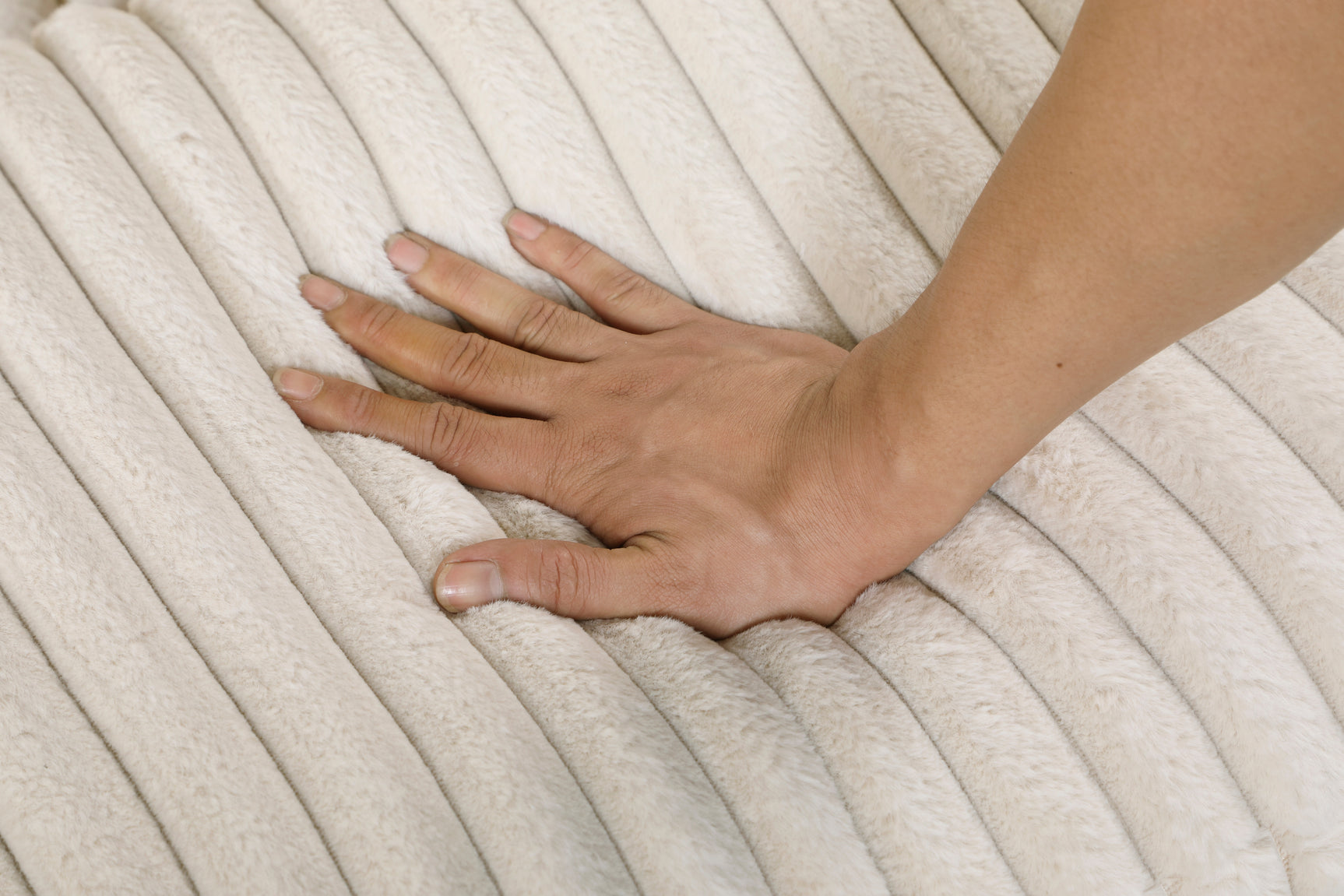 Warwick Beige Ottoman - Ornate Home