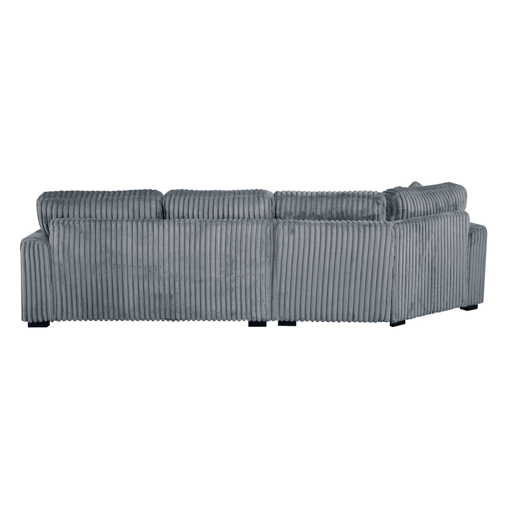 Warwick Gray 2-Piece Sectional with Left Cuddler - Ornate Home