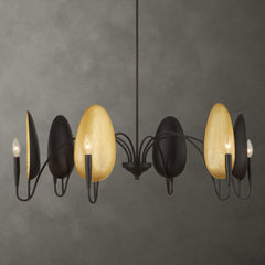 Warwick Matte Black 6 Light Chandelier - Ornate Home