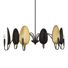 Warwick Matte Black 6 Light Chandelier - Ornate Home