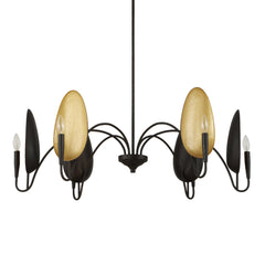 Warwick Matte Black 6 Light Chandelier - Ornate Home