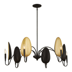 Warwick Matte Black 6 Light Chandelier - Ornate Home