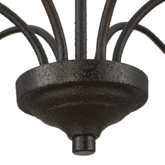 Warwick Matte Black 6 Light Chandelier - Ornate Home