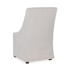 Warwick Sandy Tan Dining Chair with Casters - Ornate Home