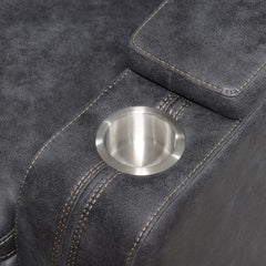 Wasatch Iron Fabric Power Reclining Loveseat - Ornate Home
