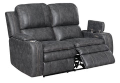 Wasatch Iron Fabric Queen Sleeper Sofa & Power Reclining Loveseat - Ornate Home