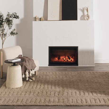 Washable Handmade Wool Rug - Brown - Ornate Home