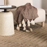 Washable Handmade Wool Rug - Brown - Ornate Home