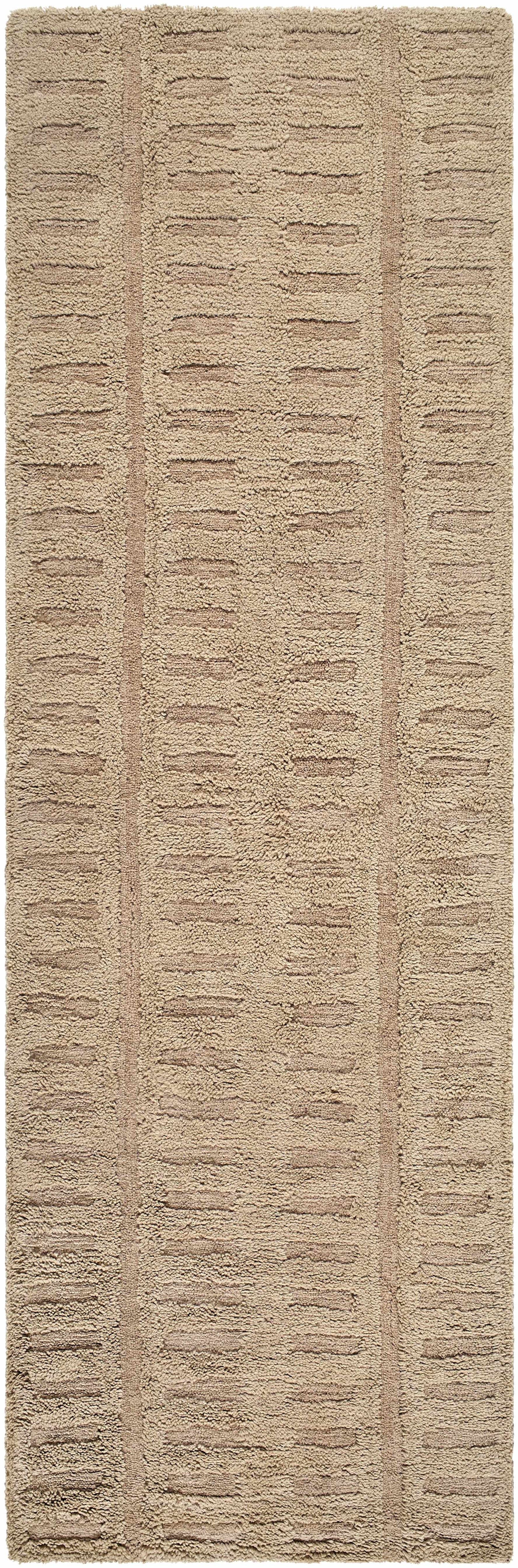 Washable Handmade Wool Rug - Brown - Ornate Home