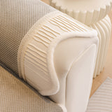 Washable Sofa Throw Pad, Non-Slip Sofa Mat Cozy Couch Slipcover with Soft Furry Trim - Ornate Home
